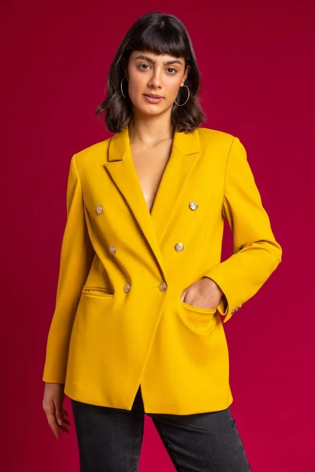 Amber Double Breasted Smart Blazer Women Roman Occasionwear