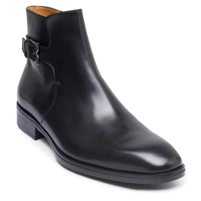 Angiolini Leather Dress Boot 8211 Black Men Bruno Magli Dress Shoes