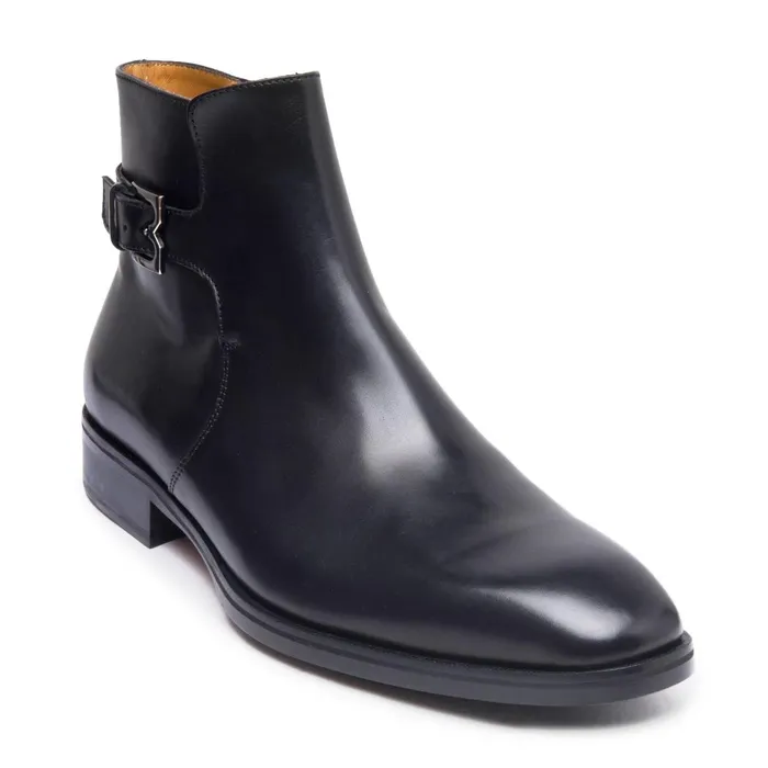 Angiolini Leather Dress Boot 8211 Black Men Bruno Magli Dress Shoes