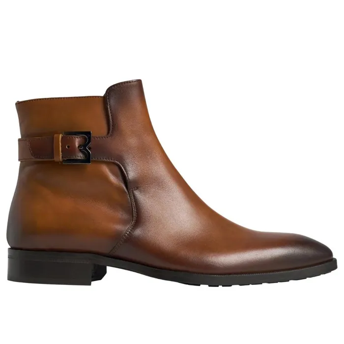 Angiolini Leather Dress Boot 8211 Cognac Men Bruno Magli Dress Shoes