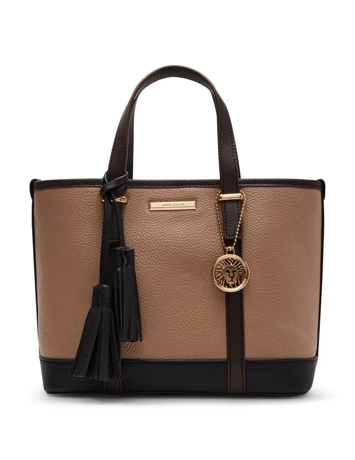 Anne Klein Colorblocked Mini Tote Truffle Women Handbags