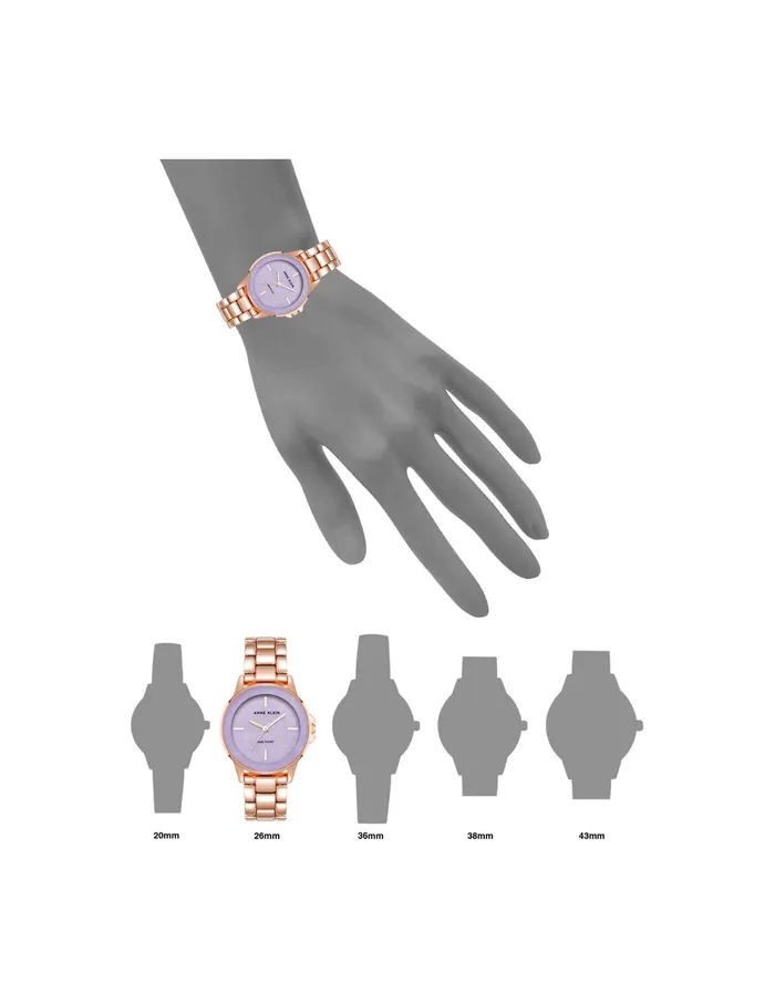 Anne Klein Gemstone Dial Bracelet Watch Amethyst Women Watches 038 Jewelry