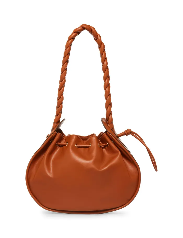 Anne Klein Hobo Bag With Braided Strap Saddle Women Handbags