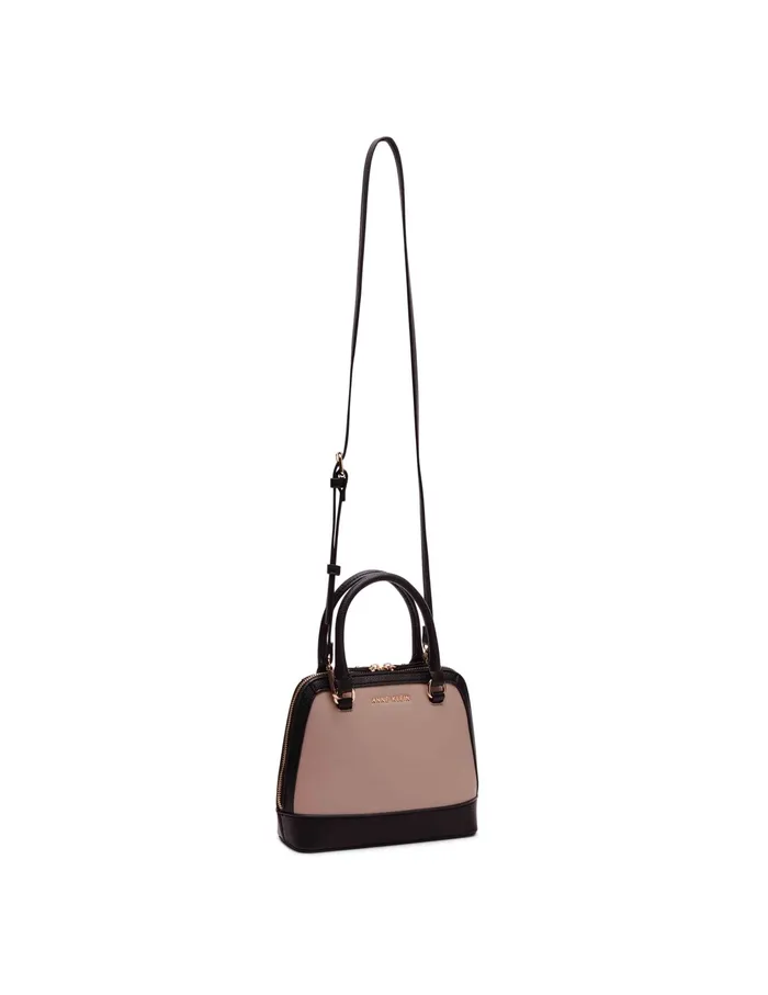 Anne Klein Mini Colorblocked Top Handle Stone Women Handbags