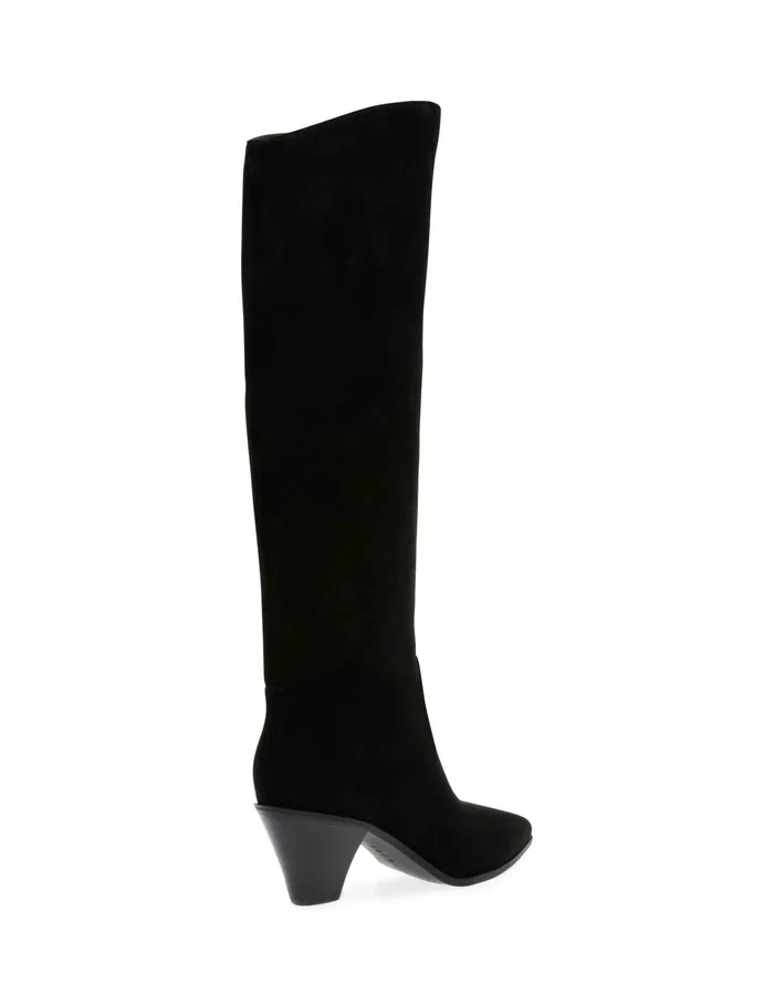 Anne Klein Wei Western Boot Black Ms Women Shoes