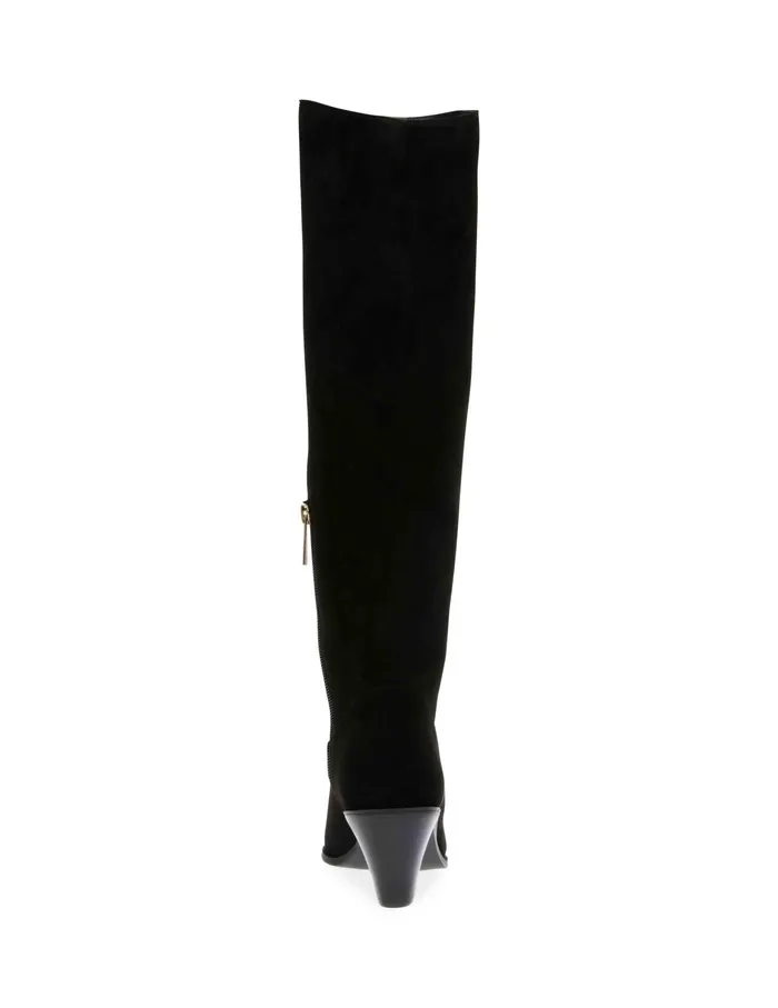 Anne Klein Wei Western Boot Black Ms Women Shoes