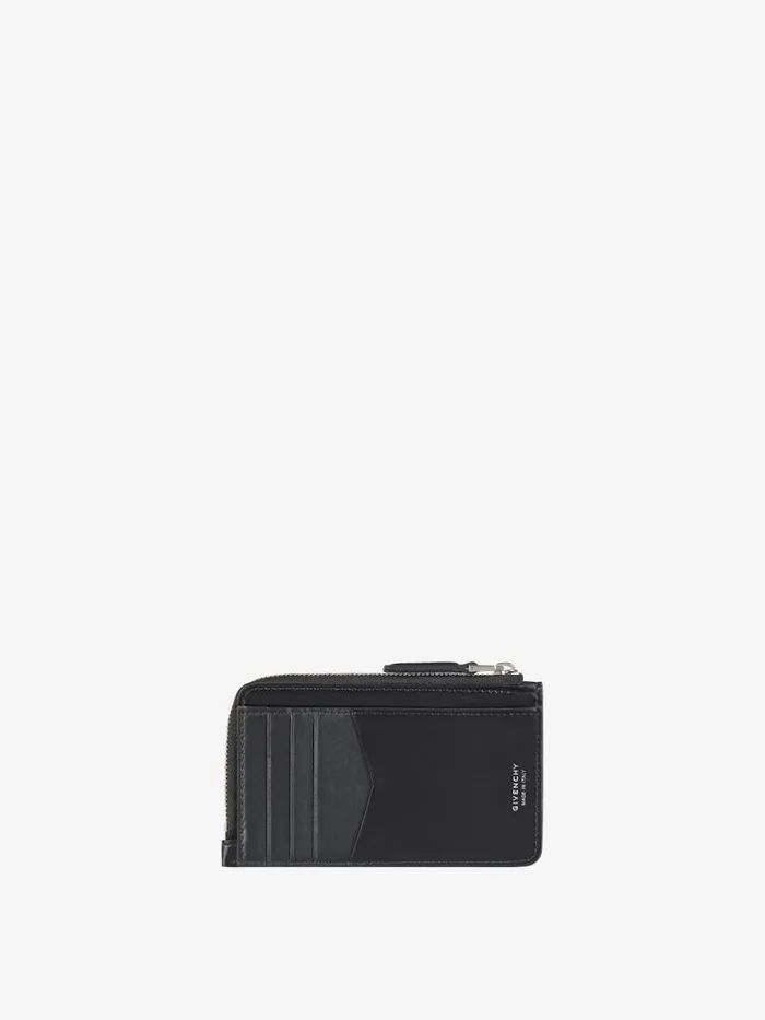 Antigona Zipped Card Holder In Box Leather Black Women Givenchy Wallets and Card Holders