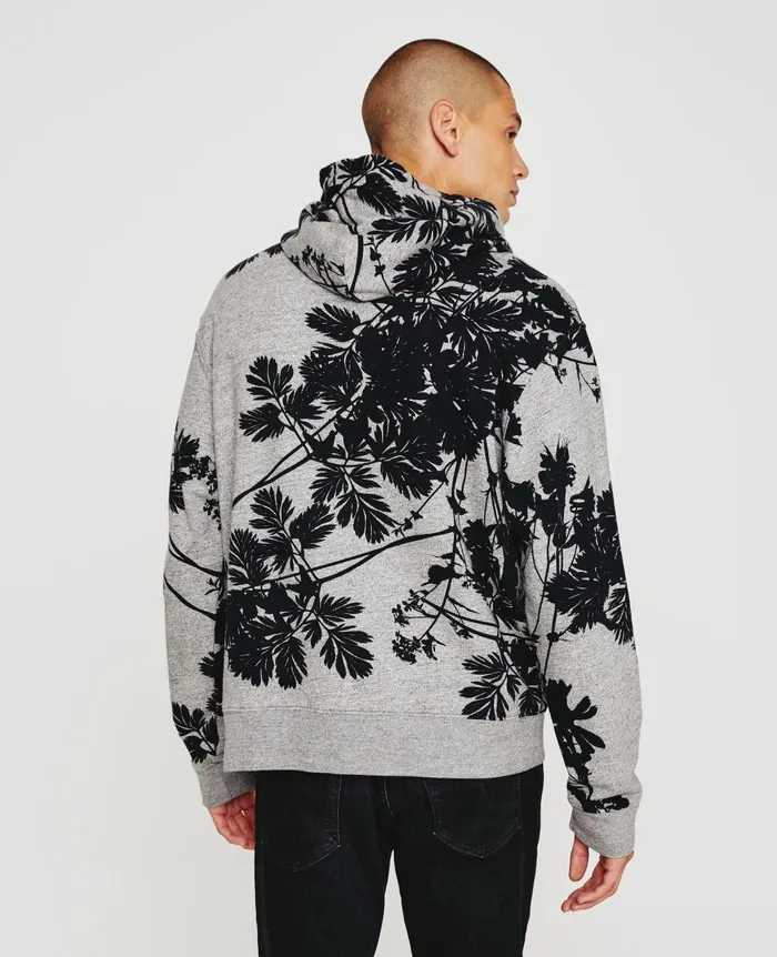 Arc Hoodie Bold Flower Heather Grey Multi Men AG Jeans Sweatshirts Arc Hoodie Bold Flower Heather Grey Multi Men AG Jeans Sweatshirts