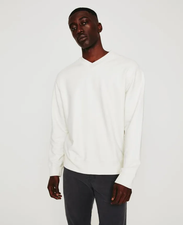 Arc Vee Ivory Dust Men AG Jeans Sweatshirts