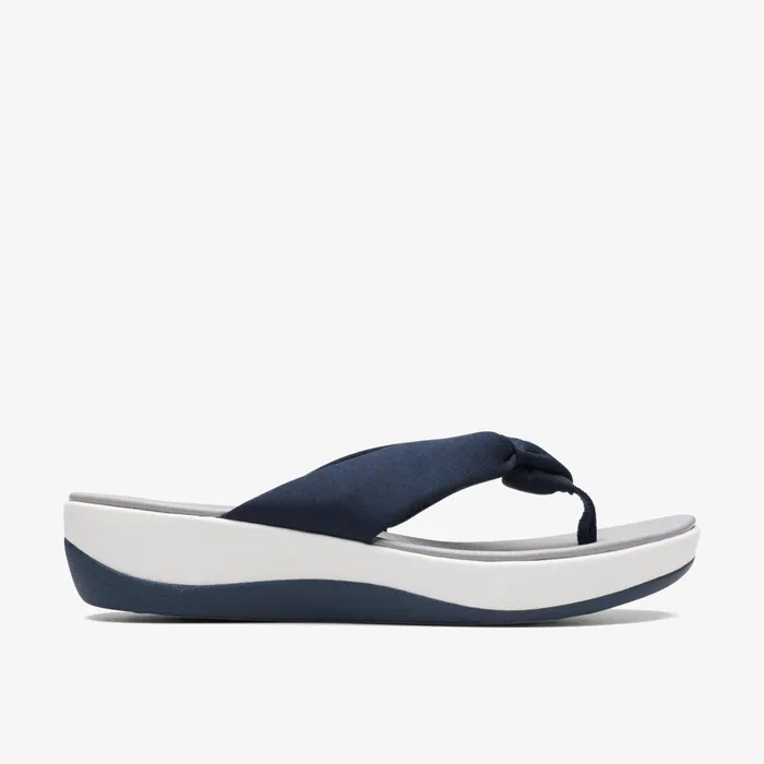 Arla Glison Blue Fabric Women Clarks Sandals and Flip Flops