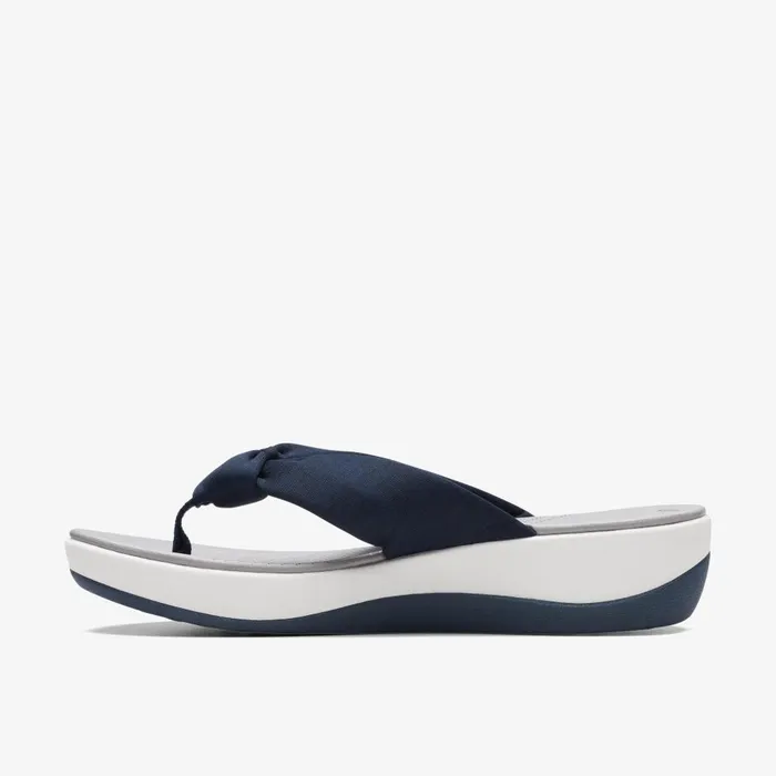 Arla Glison Blue Fabric Women Clarks Sandals and Flip Flops