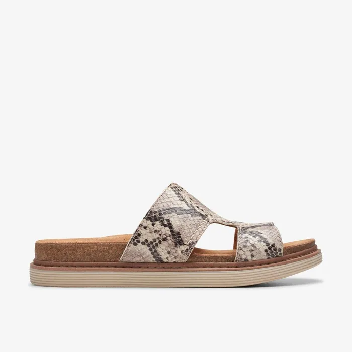 Arwell Walk Snake Print Women Clarks Sandals and Flip Flops