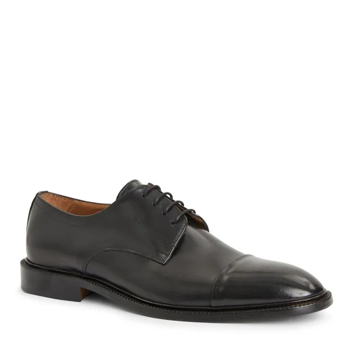 Aydin Cap Toe Leather DerbyBlack Men Bruno Magli Laceups and Oxfords