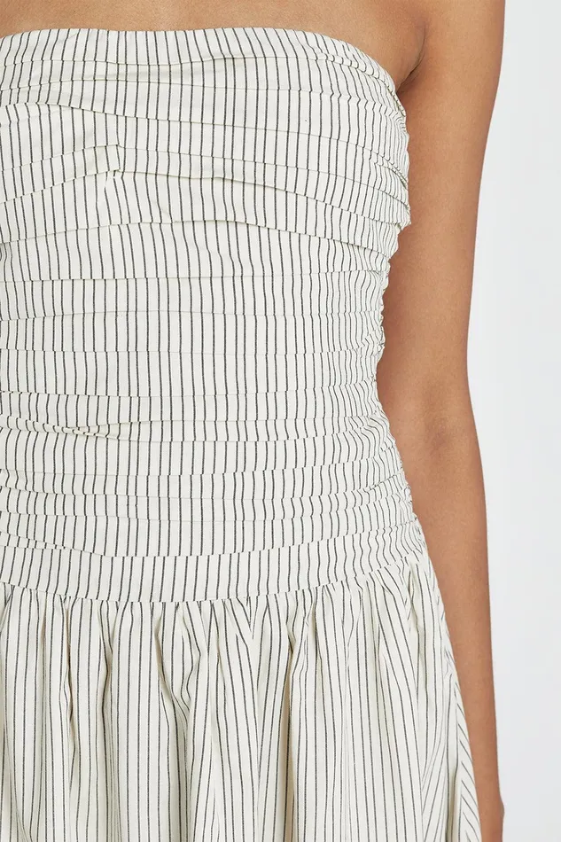 AYLA CREAM STRIPE MIDI DRESS Women DISSH Midi Dresses