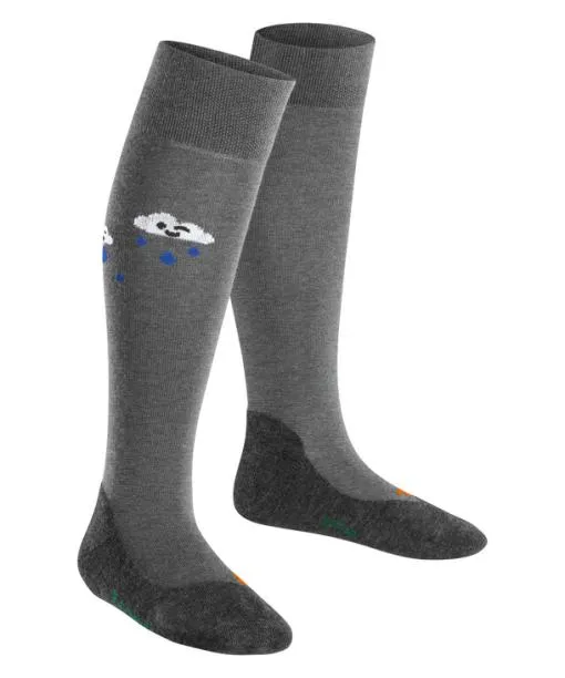 Babies and Kids Active Rainboot Kids Kneehigh Socks Light Grey Mel FALKE Knee High Socks