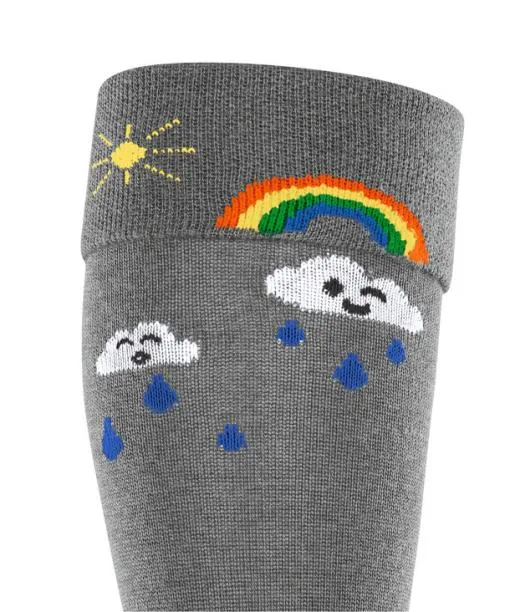 Babies and Kids Active Rainboot Kids Kneehigh Socks Light Grey Mel FALKE Knee High Socks