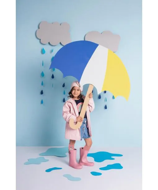 Babies and Kids Active Rainboot Kids Kneehigh Socks Light Grey Mel FALKE Knee High Socks