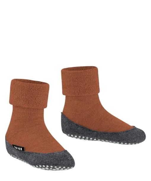 Babies and Kids Cosyshoe Teens Kids Slippers Rust FALKE House Socks