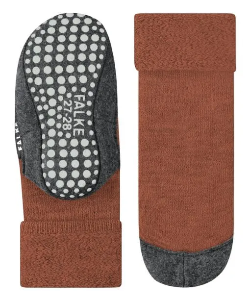 Babies and Kids Cosyshoe Teens Kids Slippers Rust FALKE House Socks