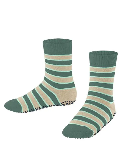 Babies and Kids Simple Stripes Kids House Socks Dark Jade FALKE House Socks