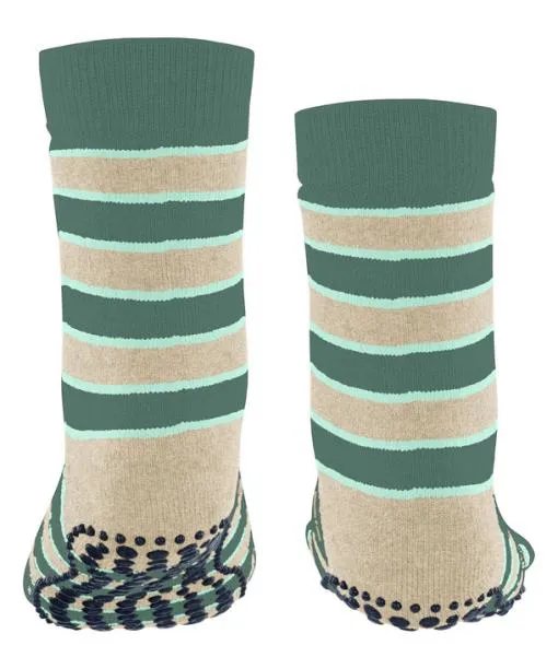 Babies and Kids Simple Stripes Kids House Socks Dark Jade FALKE House Socks