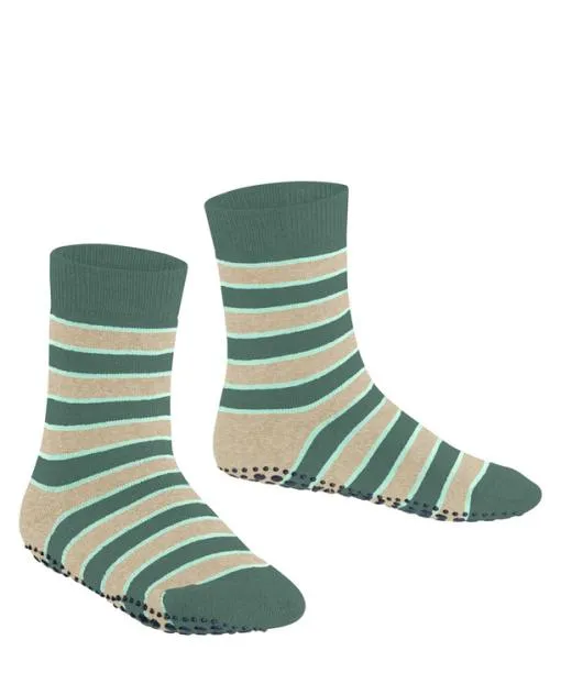 Babies and Kids Simple Stripes Kids House Socks Dark Jade FALKE House Socks