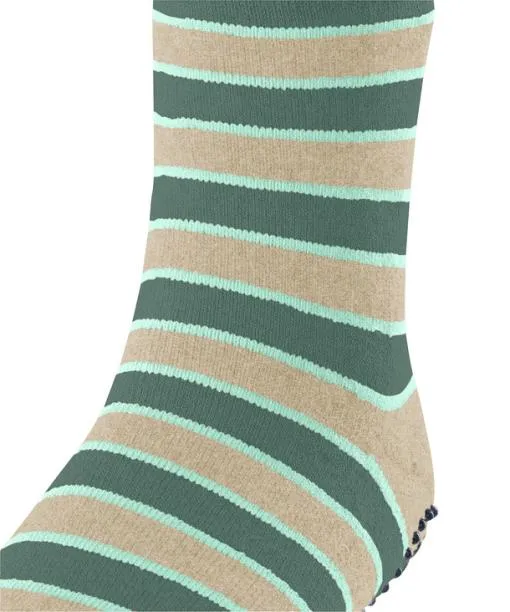 Babies and Kids Simple Stripes Kids House Socks Dark Jade FALKE House Socks