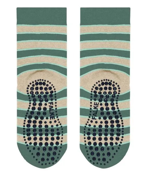 Babies and Kids Simple Stripes Kids House Socks Dark Jade FALKE House Socks