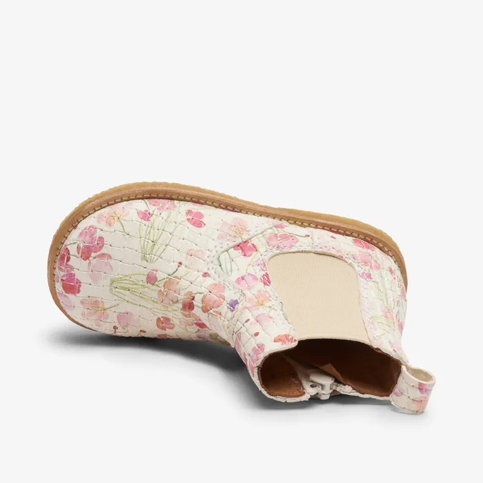 BABY bisgaardshoes sus flower print white White Boots
