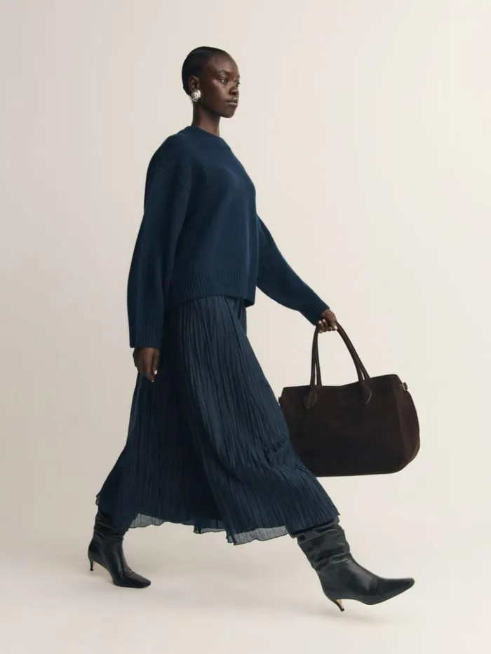 Bags The Reformation Oversized Patrizia Bag Boss Suede