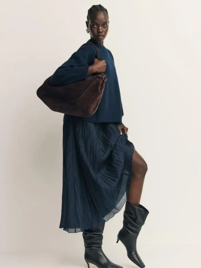 Bags The Reformation Oversized Patrizia Bag Boss Suede