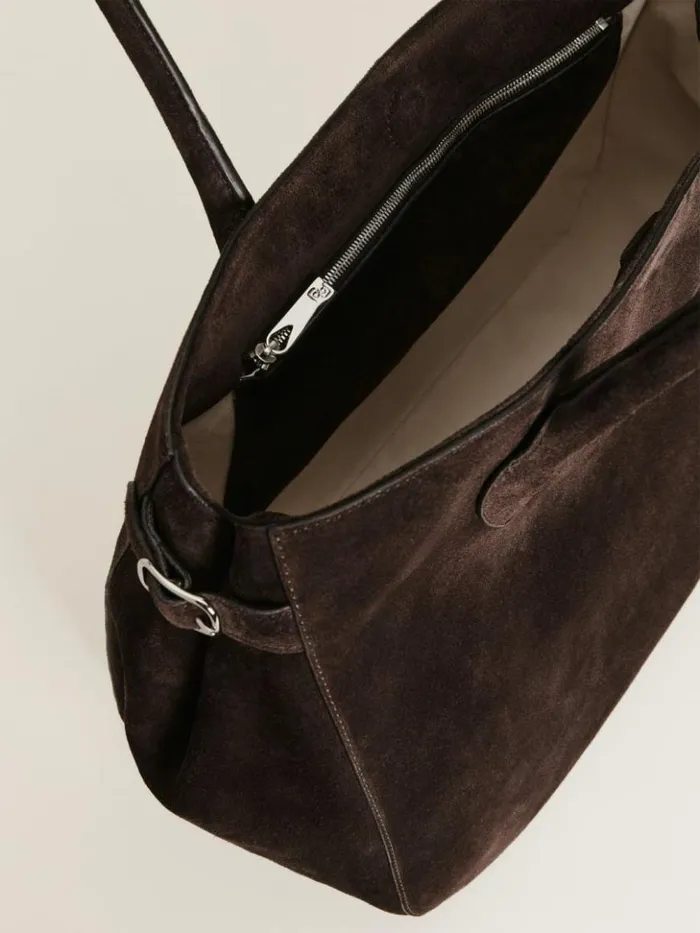 Bags The Reformation Oversized Patrizia Bag Boss Suede