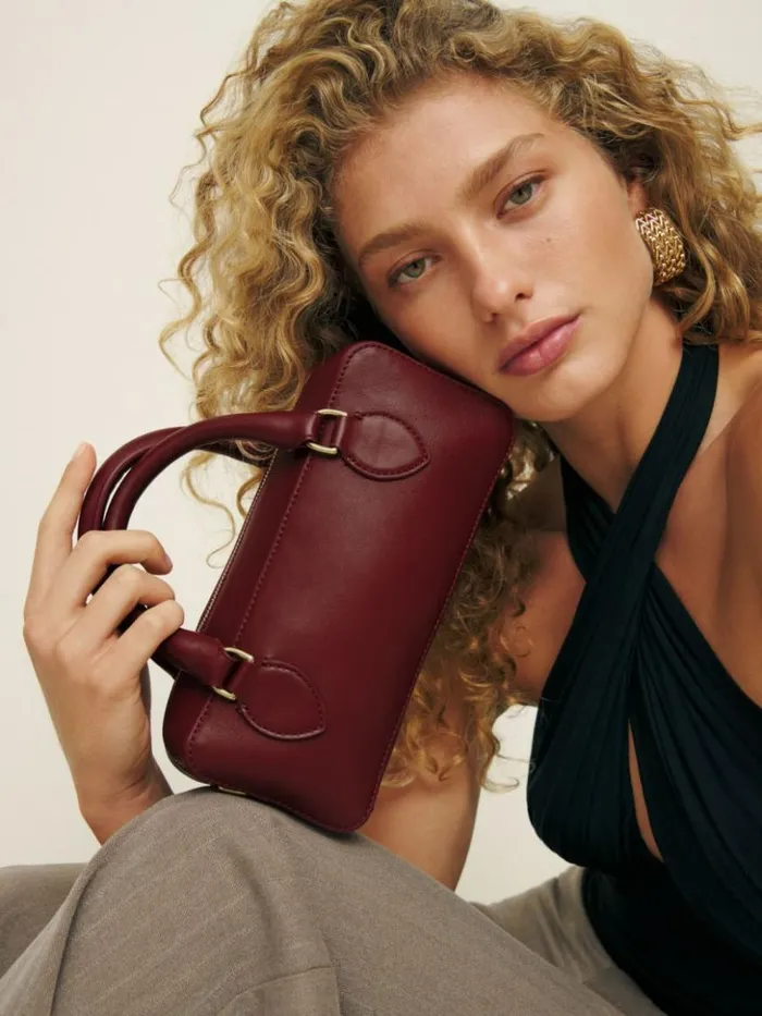 Bags The Reformation Patrizia Crossbody Bag Cremisi