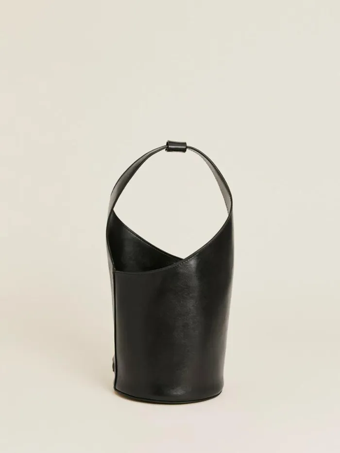 Bags The Reformation Small Silvana Bucket Bag Black Mirum Vegan Leather