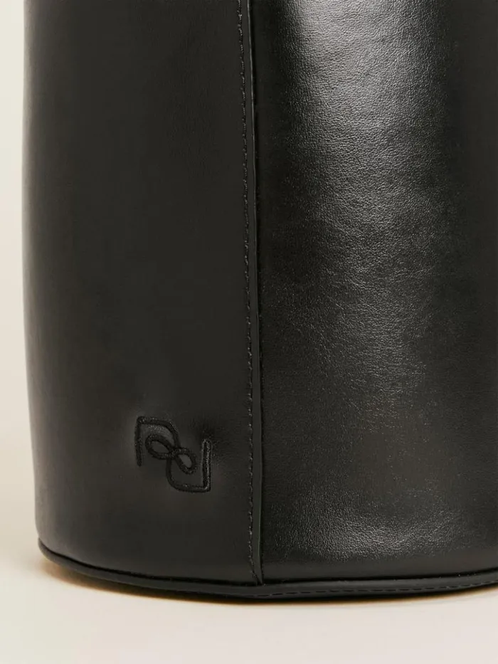 Bags The Reformation Small Silvana Bucket Bag Black Mirum Vegan Leather