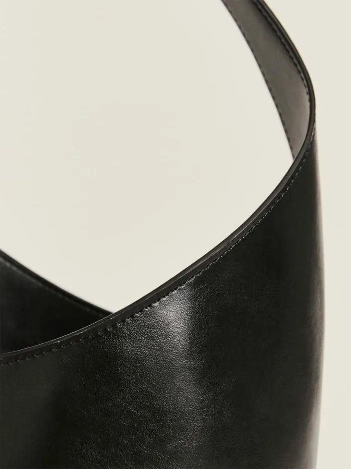 Bags The Reformation Small Silvana Bucket Bag Black Mirum Vegan Leather