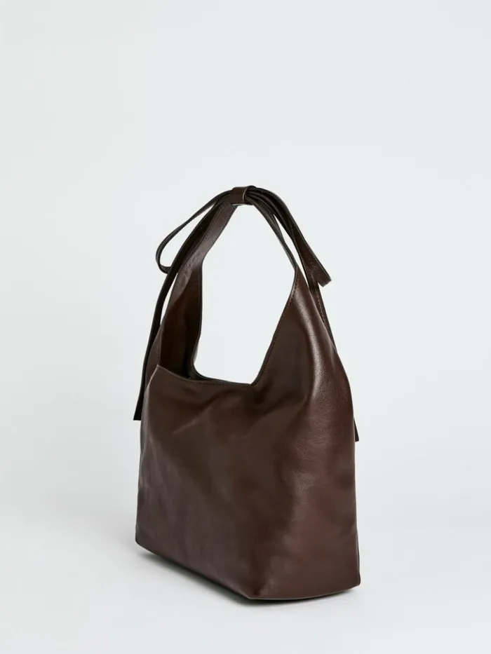 Bags The Reformation Small Vittoria Tote Tobacco Leather