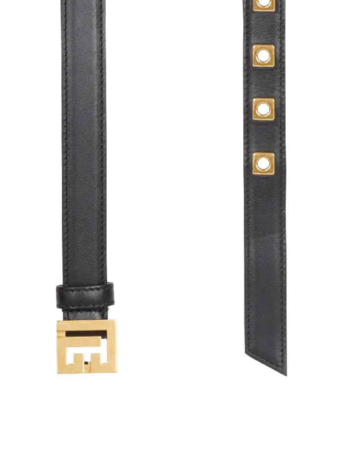Balmain Belts Women Leather PBelt Black