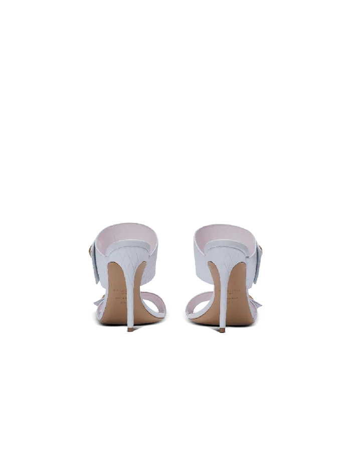 Balmain High Heels and Pumps Women Heeled Eva Leather Mules White