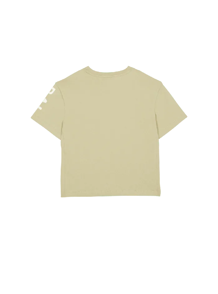Balmain Kids Golden Tshirt Green