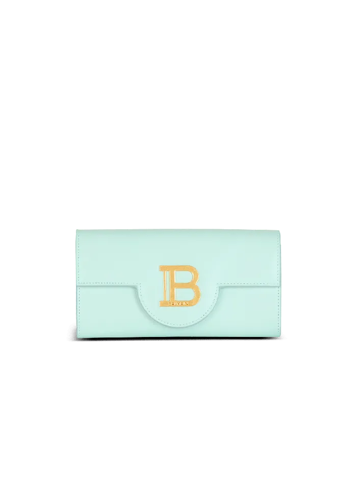 Balmain Small Leather Goods Women Calfskin BBuzz Wallet Blue