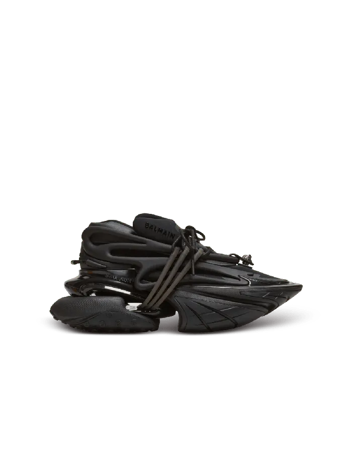 Balmain Sneakers Women Leather Unicorn Lowtop Sneakers Black