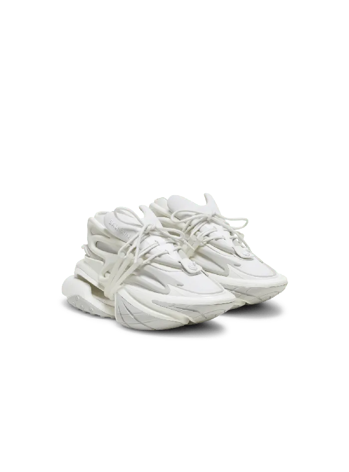 Balmain Sneakers Women Unicorn Sneakers In Neoprene And Leather White