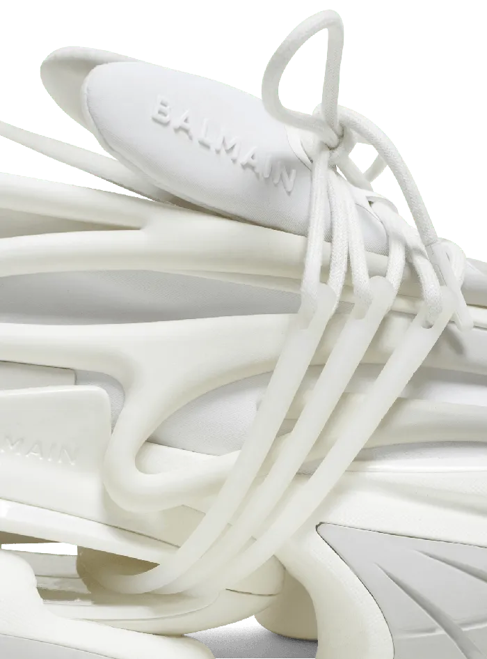 Balmain Sneakers Women Unicorn Sneakers In Neoprene And Leather White