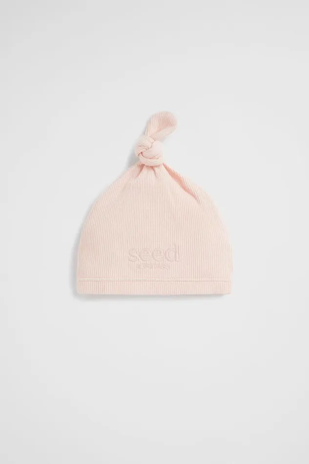 Beanies Newborn Seed Heritage Core Logo Knot Hat Rosewater