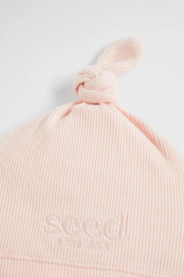 Beanies Newborn Seed Heritage Core Logo Knot Hat Rosewater