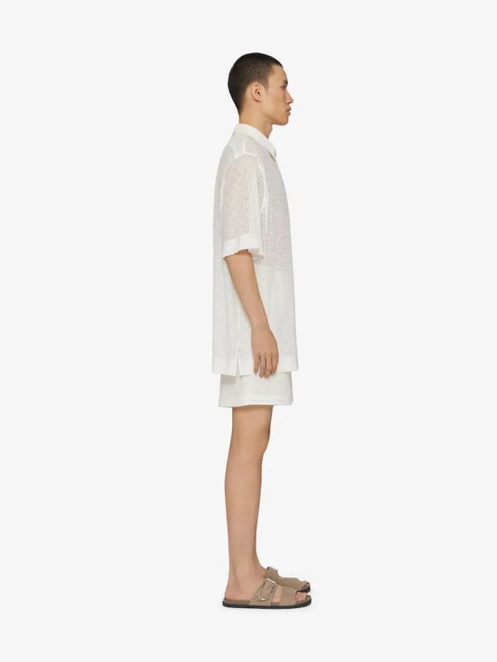 Bermuda Shorts In 4g Lace Natural Men Givenchy Pants and Shorts