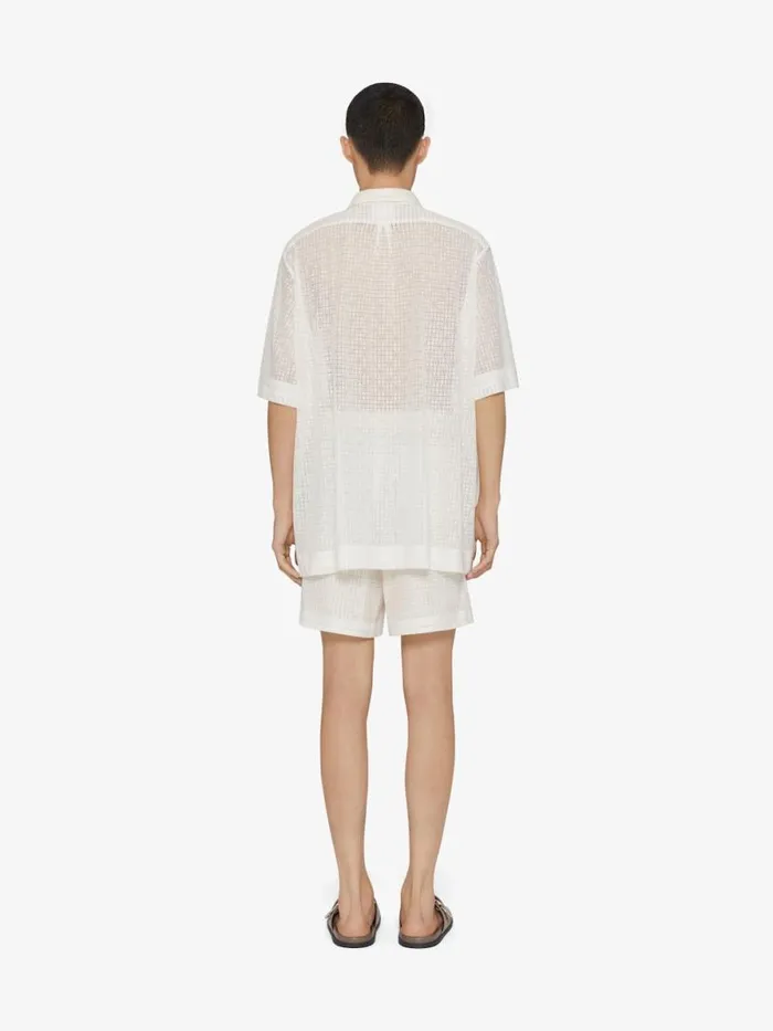 Bermuda Shorts In 4g Lace Natural Men Givenchy Pants and Shorts