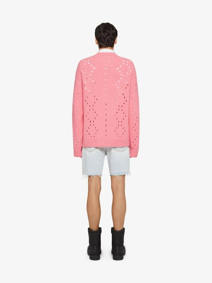 Bermuda Shorts In Denim Pale Blue Men Givenchy Pants and Shorts
