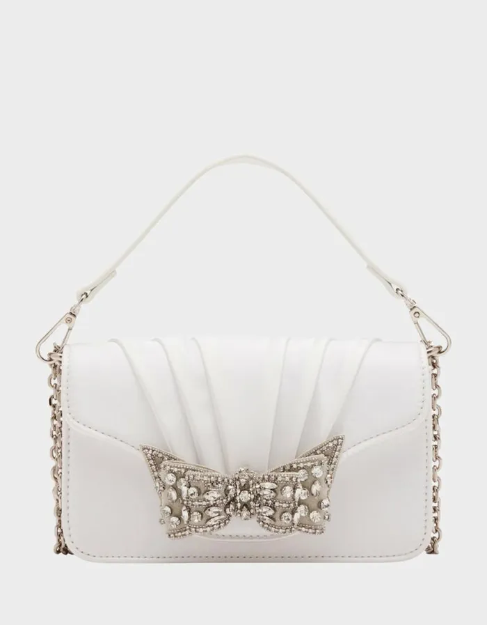 Betsey Johnson Women 3D BOW FLAP BAG IVORY Ivory